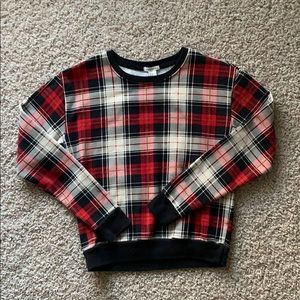 Plaid sweatshirt